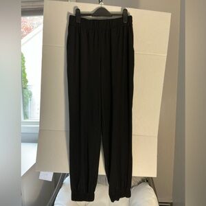 Zara Black Elastic Waist Jogger Pants